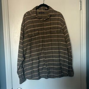 Urban Rags Striped Chevron Print Cotton Button Down Shirt